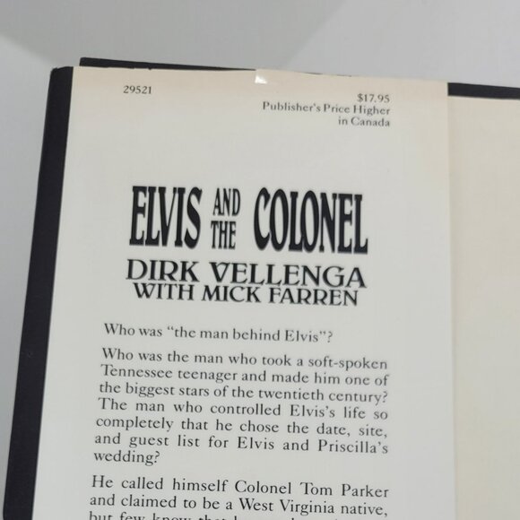 Elvis And The Colonel Hardcover -RARE BOOK - Picture 11 of 14